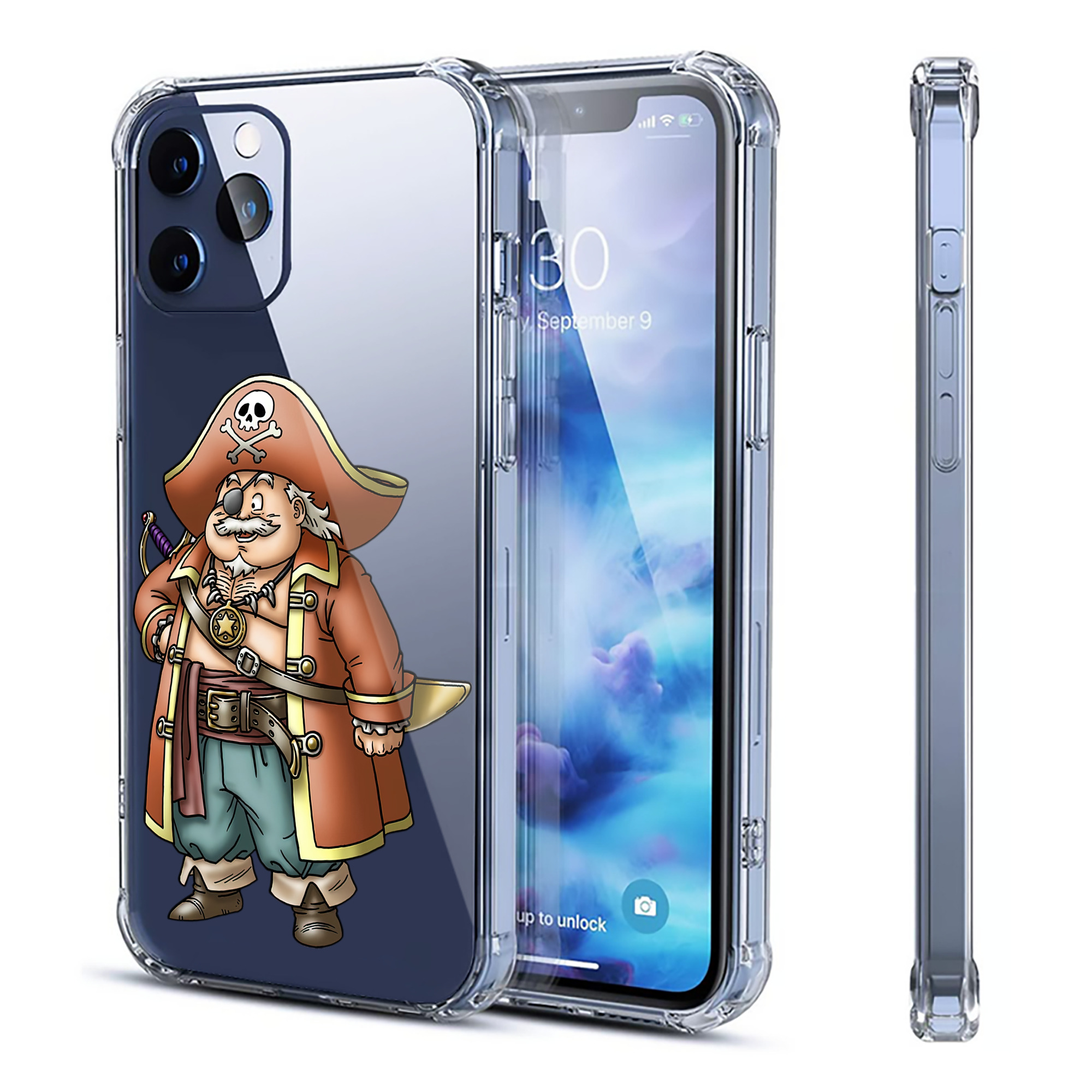 （画像用） ドラゴンクエスト Doragon Kuesuto Dragon Quest 【iPhone 12シリーズ対応】透明スマホケース（クリアソフトケース）